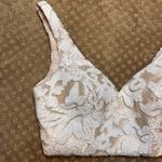 Jolen Sequin Lace Bralette Top SZ 2 Dressy Y2K Western Ren Fair Whimsical Luxury Pink Photo 2