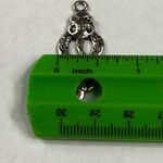 Snake Skull Pendant Charm for Necklace Silver Color Metal Goth Photo 3