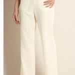 Soft Surroundings Women’s Straight Leg Gauze Pull On Pants Cream sz Small Photo 0