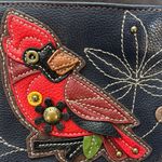 Chala NWOT  Blue and Red Crossbody Bag with Cardinal Embroidery Photo 2