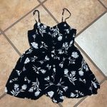 Urban Outfitters  Black and White Floral Romper Photo 0