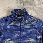 Under Armour  1/4 Zip Top Women HeatGear‎ Fitted Thumb Holes Blue Athletic Medium Photo 4