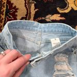 Lighwash Denim Cutoff Jean Shorts Blue Photo 8