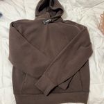 EXPRESS chocolate brown hoodie Photo 0