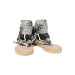 Zimmermann Scarf Tie Leather-trimmed Silk Twill Espadrille Sandals in Snake Photo 4