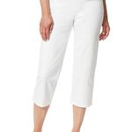 Gloria Vanderbilt Pull-On Amanda Stretch Capri Jeans in White, NWT, Size 16 Photo 1