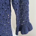 Lilly Pulitzer  Navy Blue Crocheted Beach Cover Up Sz M Photo 2