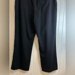 346 Brooks Brothers stretch Women's Elegant Black Wide Leg Trouser.98%wool Size 12 Photo 3