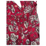 Hell Bunny Vixen Dress Womens Medium Red Skull PinUp Halter Jasmine Rockabilly Photo 6
