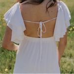 Lizard Thicket  White/Cream Maxi Dress Photo 2
