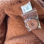 NWT Hello Nite Los Angeles Plush Button Terracotta Jacket Cardigan Size S Brown Photo 7