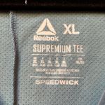 Reebok NEW Supremium Womens Size XL V-Neck Blue Short Sleeve T-Shirt Workout Gym Photo 9