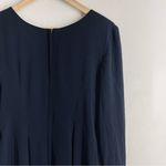 Vintage Parallel Wide Leg Button Front Long Sleeve Black Jumpsuit size 4 Photo 3