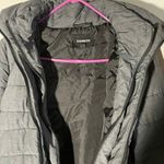 Express woman’s long puffer coat, small, winter coat, puffer coat Gray Photo 9