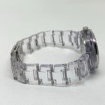 Fossil  women date watch ES-2611 purple dial 30mm round quartz analog running Photo 5