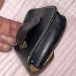 Vintage Black Genuine Leather Pouch for Belt Photo 12