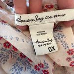 American Rag Vintage  Cie Boho Floral Handkerchief Hem Tunic Top White Pink Sz 0X Photo 9