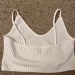 Cropped ribbed tank top White Size M Photo 1