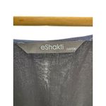 Eshakti Navy Polka Dot Cotton Wrap Dress Ruffle Hem Midi Large Cottage Classic Photo 4