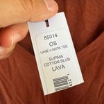 Michael Stars NWT  supima cotton slub in lava (rust orange) Photo 1