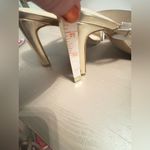 NWT THE DROP Women's Avery Square Toe Two Strap High Heeled Sandal Size 9 Gold Photo 8