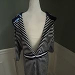 Draper James  striped persley ponte dress navy/white 1X Photo 4