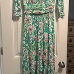 Lilly Pulitzer Moana Green floral high low Maxi Dress Photo 3