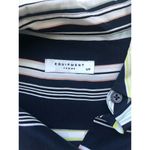 Equipment NWT  Essential Silk Striped Shirt In Atlantic Deep Multi Photo 8