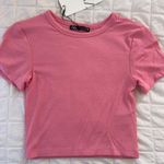 ZARA Short Sleeve Crop Top Photo 0