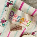 Vintage nwt cotton 90s nostalgic sleepwear pajamas short & t shirt button up m Pink Size M Photo 6