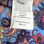 Lucky Brand Lucky Brand Cover-up Dress Poolside Paisley Sheer Tassel Swim Beach Chiffon M/L Photo 4