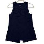 Athleta Foothill Seamless Crewneck Blue Split Back Athletic Active Tank Size XS Photo 0