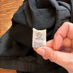 Easel Womens Textured Linen Wide Leg Jumpsuit OVerall Black Size Medium Photo 6