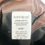 Judy Blue  Faux Leather Straight Leg Pants Size 9/29 Tummy Control High Rise Photo 9