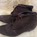 Munro  suede leather lace up  ankle boots brown Photo 2