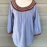 Lucky Brand Lucky “Venice Beach” Embroidered Top Photo 0