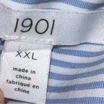 1901  blue and white striped button up shirt !  Nwot Photo 8
