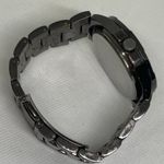 Sean John men’s Watch black tone 48mm round case rhinestones quartz 7.5” running Photo 7