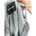 Retrofete Rebecca Grey Velvet Trimmed Sequined Chiffon Dress Silver Size XS Photo 4