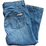 Calvin Klein Womens Vintage Y2K Classic Stonewash Denim Jean Jeans Capris Sz 10 Photo 1