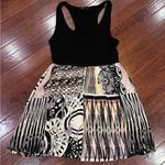 Forever 21 Black and abstract print racerback dress size small Photo 2