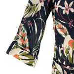 ZARA  Satin Floral Printed Open Front Long Blazer Jacket Women Green Size XS Photo 5