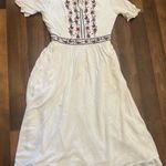 Stevie Hender  Cream and Purple Ruffled Tiered Sundress Photo 7