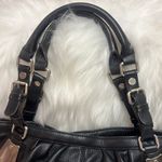 B. Makowsky Leather Shoulder Bag B30 Black Photo 4