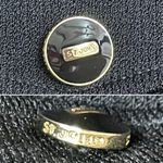 St. John Collection Black Santana Knit Zip Jacket Gold Buttons Size Small USA Photo 9