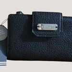 Nautica Womens Black RFID Protection Trifold Wallet With ID Window & Card Slots Photo 0