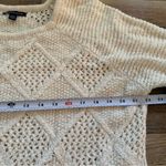 American Eagle  Outfitters Crème Crew Neck Knitted Pullover Sweater Size Large Photo 7