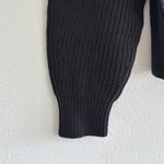 Everlane The Full Zip Sweater in Everyday Cotton in Black, Size Small Photo 8