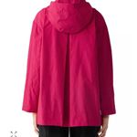 Eileen Fisher  Petites Stand Collar Coat woman size PP small hidden hood Photo 1