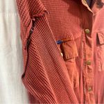 Sundance  Waffle Knit Prudence Shirt Jacket Shacket Oversized Boho Photo 4